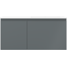 Mexen Orio шкаф за баня 100 см с мивка Otis дясна, 1S, 1D, графит мат/бял мат - 91A13-10047-3-BBFF66-W18P01