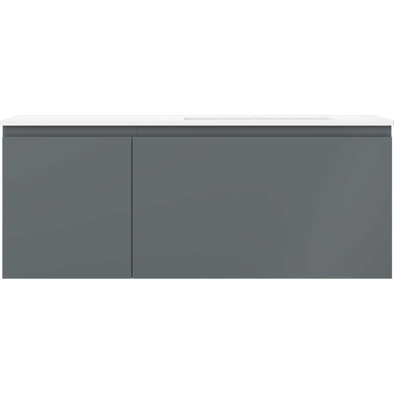 Mexen Orio шкаф за баня 120 см с мивка Otis дясна, 1S, 1D, графит мат/бял мат - 91A13-12047-3-BBFF66-W18P01