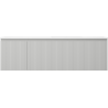 Mexen Rivel баня шкаф 160 cm с мивка Otis дясна, 1S, 1D, рифелован, сив мат/бял мат - 91A23-16047-3-BBFF62-W18P01