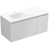 Mexen Orio шкафче за баня 90 см с мивка Vela лява, 1S, 1D, сиво мат/бяло мат