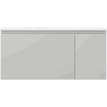 Mexen Orio шкафче за баня 100 см с мивка Vela лява, 1S, 1D, сиво мат/бяло мат