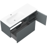Mexen Orio шкаф за баня 120 см с умивалник Вела ляв, 1S, 1D, графит мат/бяла мат