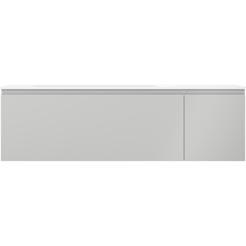 Mexen Orio шкаф за баня 160 см с мивка Vela лява, 1S, 1D, сив мат/бял мат - 91A13-16047-3-BBFF62-W23L01