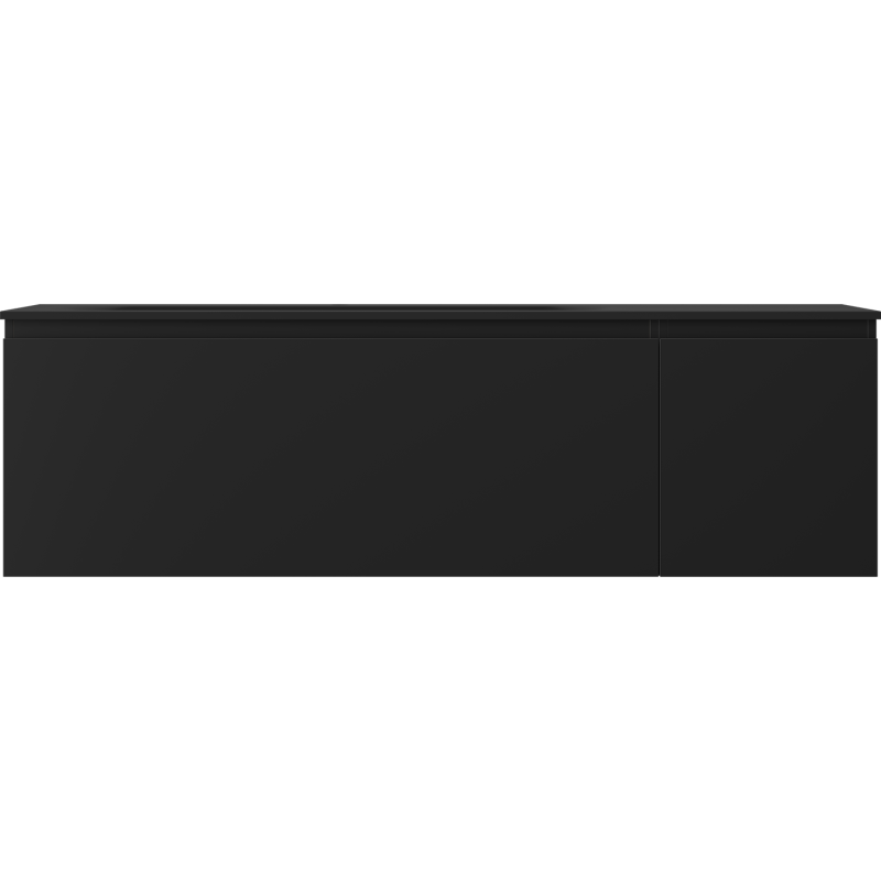 Mexen Orio шкаф за баня 160 см с мивка Vela лява, 1S, 1D, черен мат - 91A13-16047-3-BBFF71-W23L71