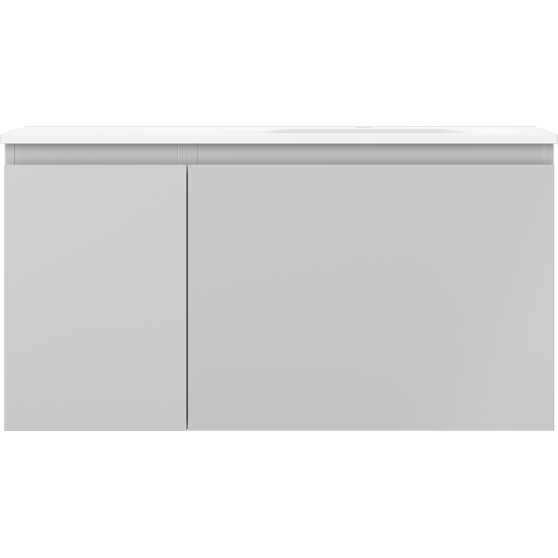 Mexen Orio шкаф за баня 90 см с мивка Vela дясна, 1S, 1D, сив мат/бял мат - 91A13-09047-3-BBFF62-W23P01