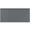 Mexen Orio шкаф за баня 100 см с мивка Vela дясна, 1S, 1D, графит мат/бял мат - 91A13-10047-3-BBFF66-W23P01
