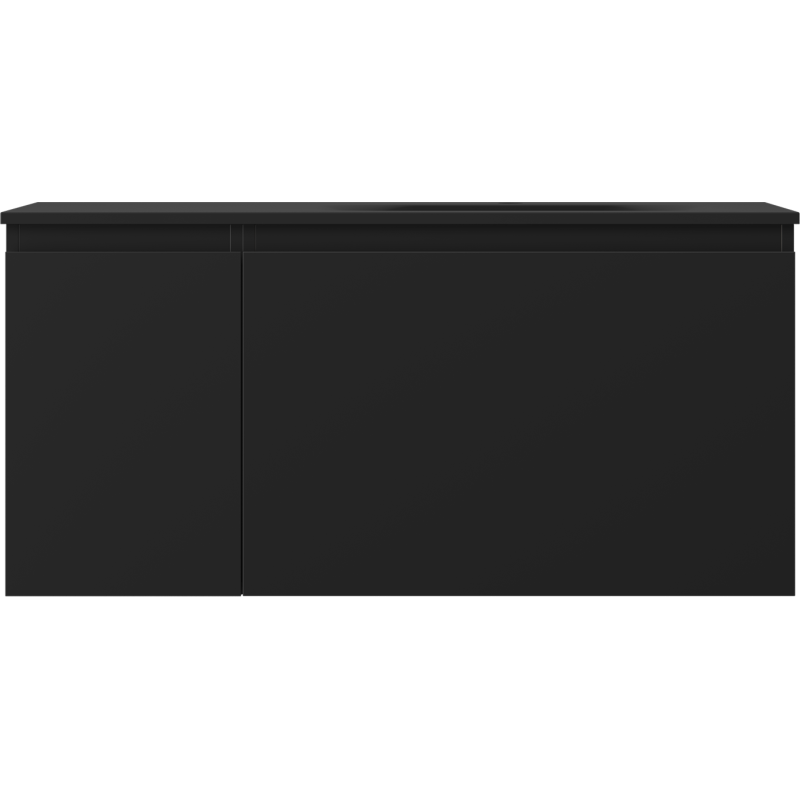 Mexen Orio шкаф за баня 100 см с мивка Vela дясна, 1S, 1D, черна мат - 91A13-10047-3-BBFF71-W23P71