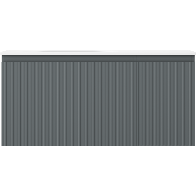 Mexen Rivel шкаф за баня 100 см с мивка Vela лява, 1S, 1D, обработена, графит