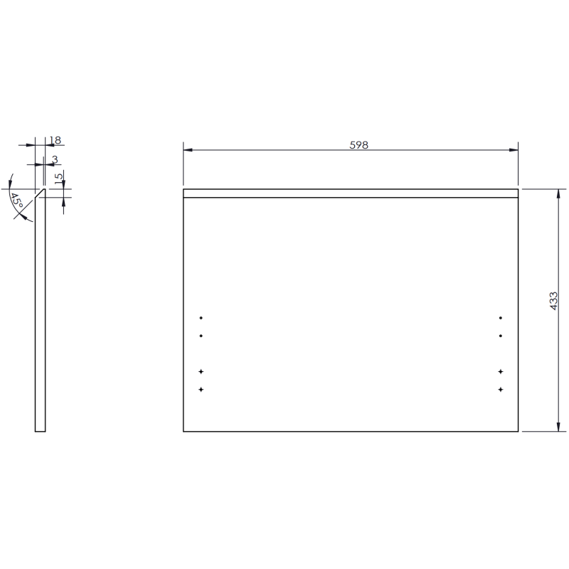 Mexen Rivel шкаф за баня 90 см с умивалник Vela, дясен, 1S, 1D, ребрист, сив мат/бял мат - 91A23-09047-3-BBFF62-W23P01
