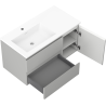 Mexen Orio шкаф за баня 90 см с мивка Otis лява, 2S, 1D, сив мат/бял мат - 91A13-09047-3-BBFFF62-W18L01