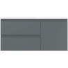 Mexen Orio шкаф за баня 100 см с мивка Otis лява, 2S, 1D, графит мат/бяло мат - 91A13-10047-3-BBFFF66-W18L01
