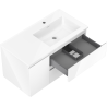 Mexen Orio шкаф за баня 90 см с мивка Otis дясна, 2S, 1D, бял гланц