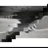 Mexen Retro свободностояща вана 150 x 73 cm, бяла/черна, хромирани крака - 53251507375-00