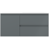 Mexen Orio баня шкаф 100 см с мивка Otis дясна, 2S, 1D, графит мат/бял мат - 91A13-10047-3-BBFFF66-W18P01