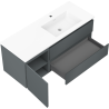 Mexen Orio баня шкаф 120 см с мивка Otis дясна, 2S, 1D, графит мат/бял мат - 91A13-12047-3-BBFFF66-W18P01