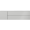 Mexen Orio шкаф за баня 160 см с мивка Otis дясна, 2S, 1D, сив мат/бял мат