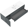 Mexen Orio шкаф за баня 160 см с мивка Otis дясна, 2S, 1D, графит мат/бял мат