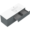 Mexen Rivel баня шкаф 120 см с мивка Otis дясна, 2S, 1D, релефна, графит/бял мат - 91A23-12047-3-BBFFF66-W18P01