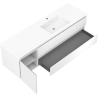 Mexen Rivel шкаф за баня 160 см с мивка Otis дясна, 2S, 1D, набраздена, бяла мат - 91A23-16047-3-BBFFF01-W18P01