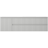 Mexen Rivel шкаф за баня 160 см с мивка Otis дясна, 2S, 1D, рифлена, сива/бяла мат - 91A23-16047-3-BBFFF62-W18P01