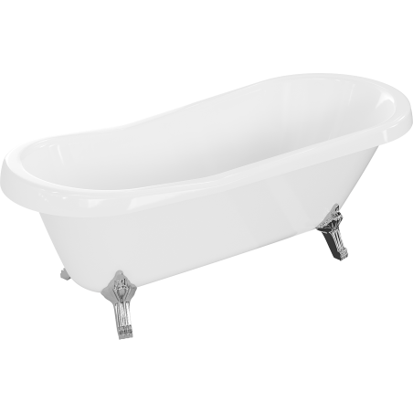 Mexen Retro самостоятелна вана 170 x 75 см, бяла, хромирани крака - 53251707500-00