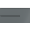 Mexen Orio шкафче за баня 90 см с мивка Vela лява, 2 чекмеджета, 1 врата, графит мат/бяло мат - 91A13-09047-3-BBFFF66-W23L01