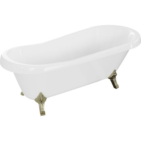 Mexen Retro свободно стояща вана 170 x 75 см, бяла, крака златни - 53251707500-50