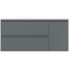 Mexen Orio шкаф за баня 100 см с мивка Vela лява, 2S, 1D, графит мат/бял мат