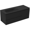 Mexen Orio шкаф за баня 120 см с мивка Vela ляв, 2S, 1D, черен мат - 91A13-12047-3-BBFFF71-W23L71
