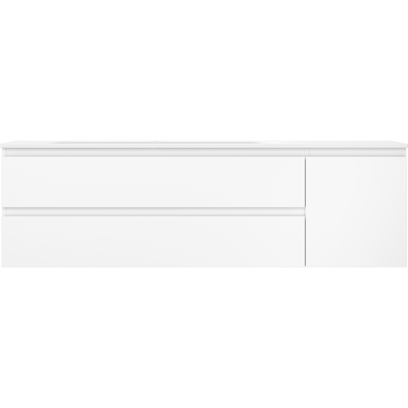 Mexen Orio баня шкаф 160 см с мивка Vela лява, 2S, 1D, бял мат - 91A13-16047-3-BBFFFF01-W23L01