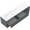 Mexen Orio шкаф за баня 160 см с мивка Vela лява, 2S, 1D, графит мат/бял мат