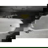 Mexen Retro свободностояща вана 170 x 75 см, бяла/черна, златни крака - 53251707575-50