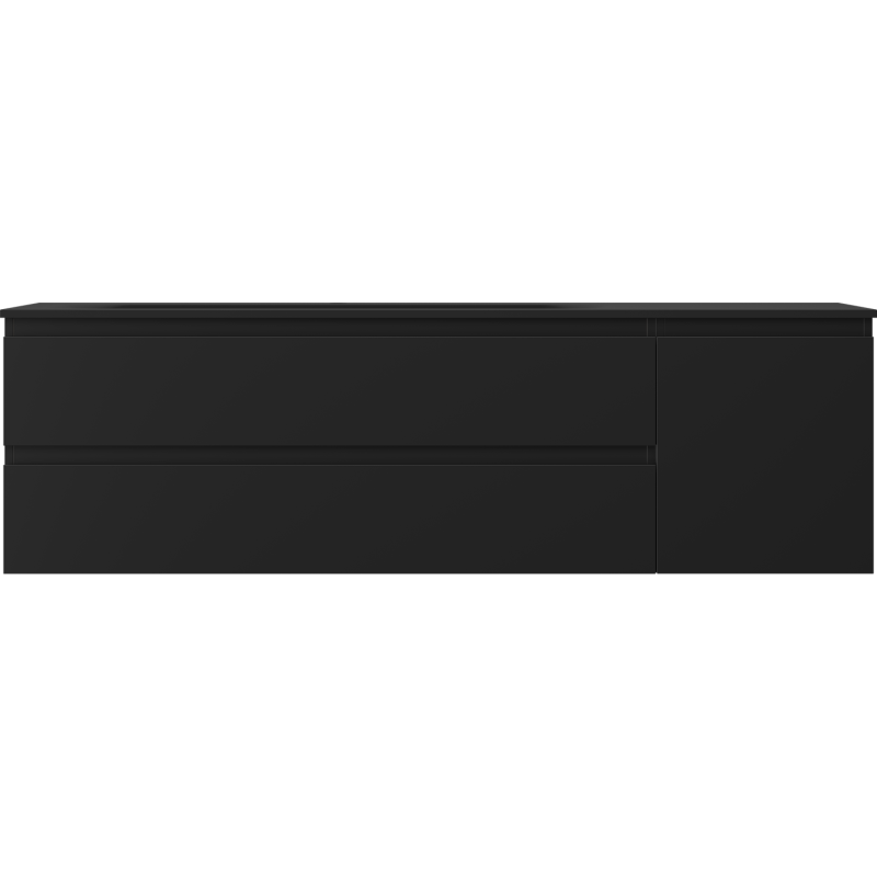 Mexen Orio шкаф 160 см с мивка Vela лява, 2S, 1D, черен мат - 91A13-16047-3-BBFFF71-W23L71