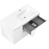 Mexen Orio шкаф за баня 90 см с мивка Vela дясна, 2S, 1D, бял гланц - 91A13-09047-3-BBFFF00-W23P00