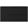 Mexen Orio баня шкаф 90 см с мивка Vela дясна, 2S, 1D, черна мат - 91A13-09047-3-BBFFF71-W23P71