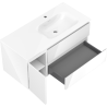 Mexen Orio шкаф за баня 100 см с мивка Vela дясна, 2S, 1D, бял гланц