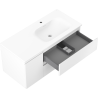 Mexen Orio шкаф за баня 100 см с мивка Vela дясна, 2S, 1D, бял мат - 91A13-10047-3-BBFFFF01-W23P01