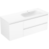 Mexen Orio баня шкаф 120 см с мивка Vela дясна, 2S, 1D, бял мат - 91A13-12047-3-BBFFFF01-W23P01