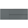 Mexen Orio шкаф за баня 120 см с мивка Vela дясна, 2S, 1D, графит мат/бял мат