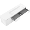 Mexen Orio шкаф за баня 160 см с мивка Vela дясна, 2S, 1D, бял гланц - 91A13-16047-3-BBFFF00-W23P00