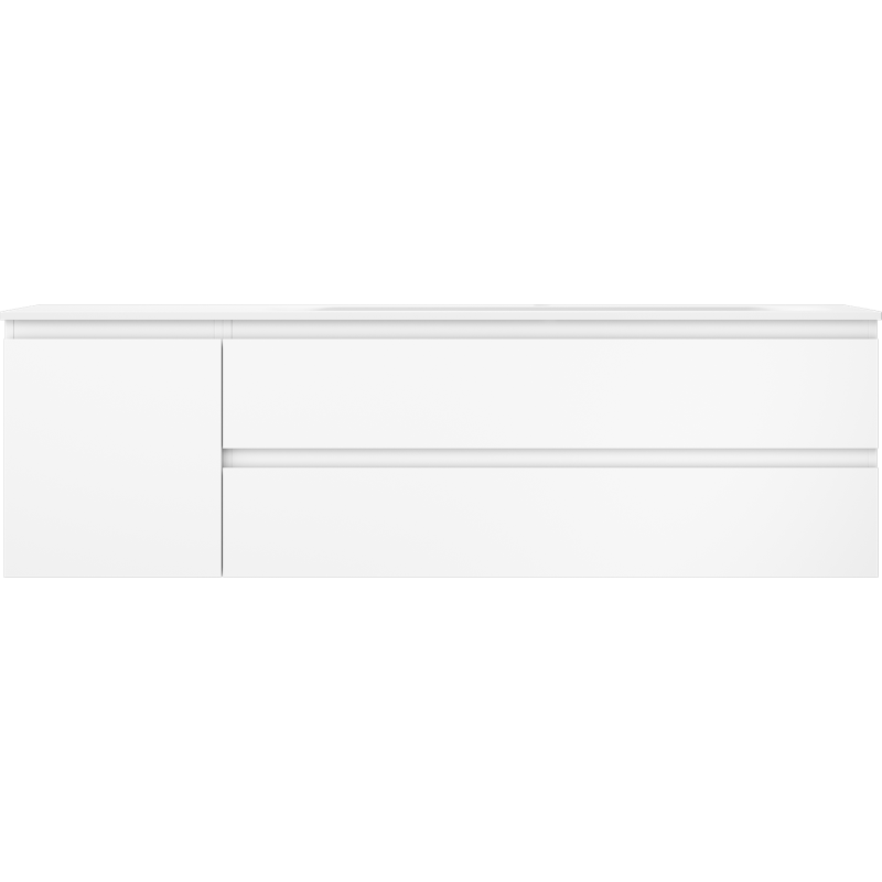 Mexen Orio баня шкаф 160 см с умивалник Vela десен, 2S, 1D, бял мат - 91A13-16047-3-BBFFFF01-W23P01