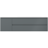 Mexen Orio шкаф за баня 160 см с мивка Vela дясна, 2S, 1D, графит мат/бял мат