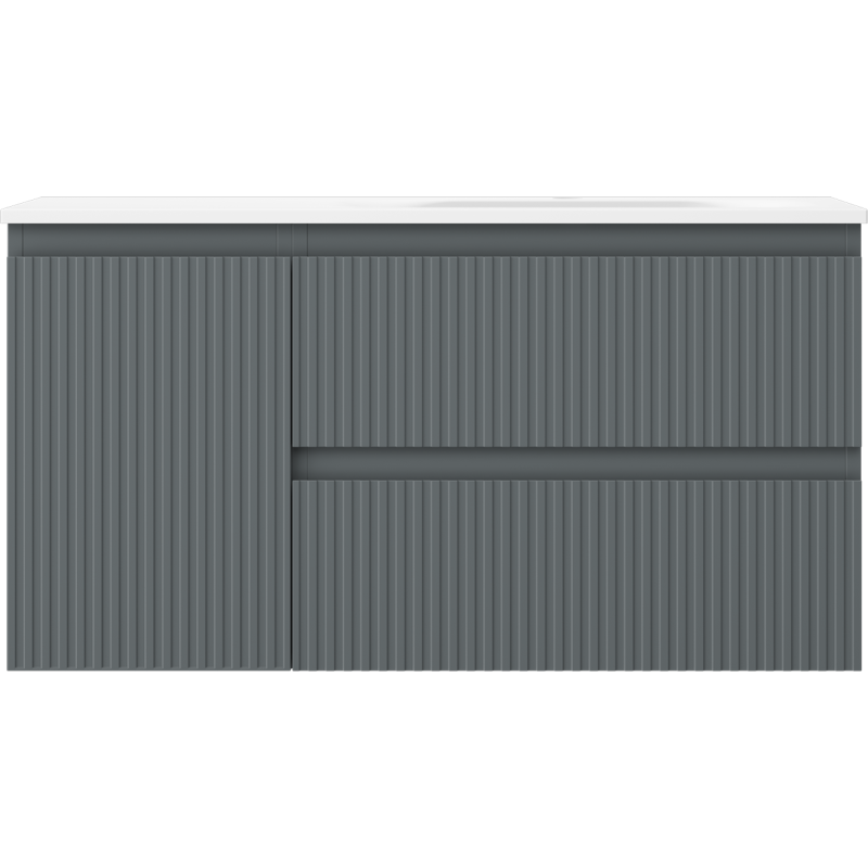 Mexen Rivel шкафче за баня 90 см с мивка Вела дясна, 2S, 1D, прорезано,