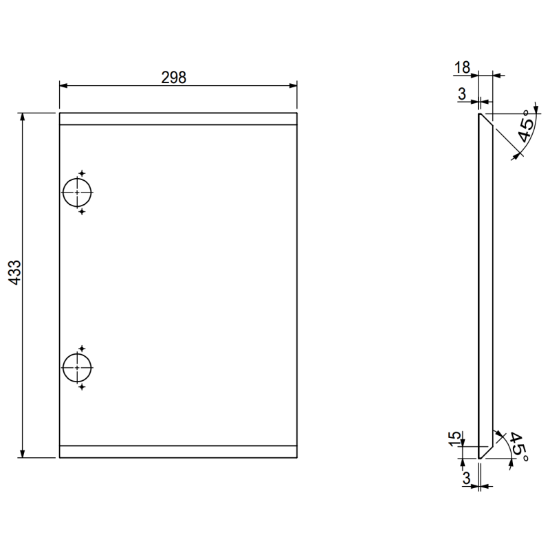 Mexen Rivel баня шкаф 100 см с мивка Vela дясна, 2S, 1D, оребрена, графит/бял мат - 91A23-10047-3-BBFFF66-W23P01