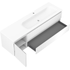 Mexen Rivel шкаф за баня 160 см с мивка Vela дясна, 2S, 1D, с канал, бял мат
