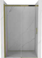 Mexen Omega плъзгащи се душ врати 130 см, прозрачни, златни - 825-130-000-50-00