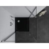 Mexen Pretoria отваряема душ кабина 70 x 70 см, прозрачна, хром + черен Flat