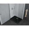 Mexen Pretoria разтегателна душ кабина 80 x 90 см, прозрачна, хром + плосък