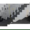 Mexen Pretoria душ кабина отваряема 80 x 70 cm, прозрачна, златна + корито Flat, черно - 852-080-070-50-00-4070G