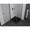 Mexen Pretoria Отваряща се душ кабина 80 x 80 см, прозрачна, златиста + душ